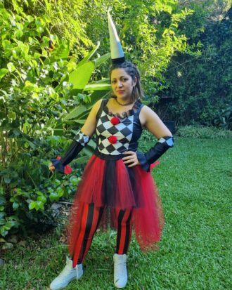 Arlequin Rojo y Negro