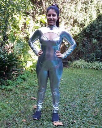 Catsuit Plateado 01