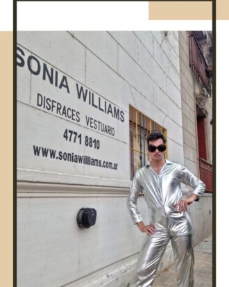 Catsuit plateado