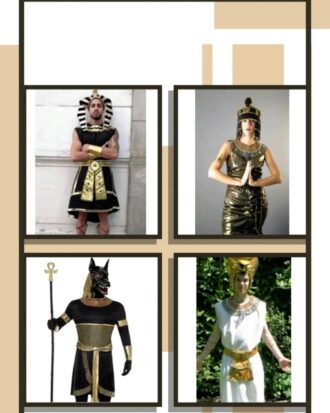 Faraon, Cleopatra, Anubis y Egipcio