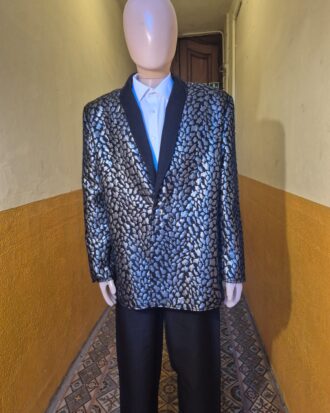 Saco Negro con Plateado