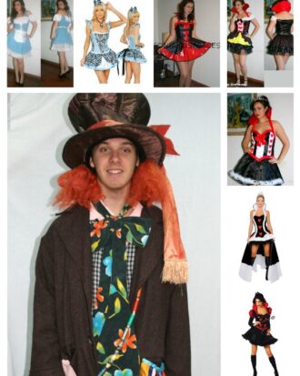 Sombrerero Loco, Alicia y Reina de Corazones